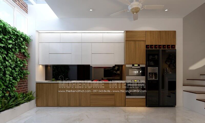 Thiết kế tủ bếp hiện đại với đầy đủ công năng đáp ứng mọi nhu cầu tiện nghi và đẳng cấp của gia chủ Thiết kế tủ bếp đẹp