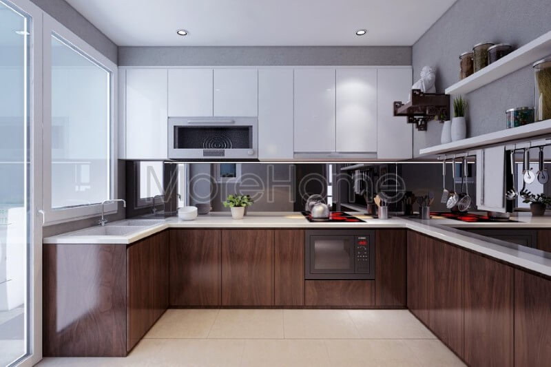 Nội thất phòng bếp hiện đại và sang trọng luôn mang đến cho những người nội trợ cảm hứng nấu ăn tốt nhất Nội thất phòng bếp gỗ công nghiệp