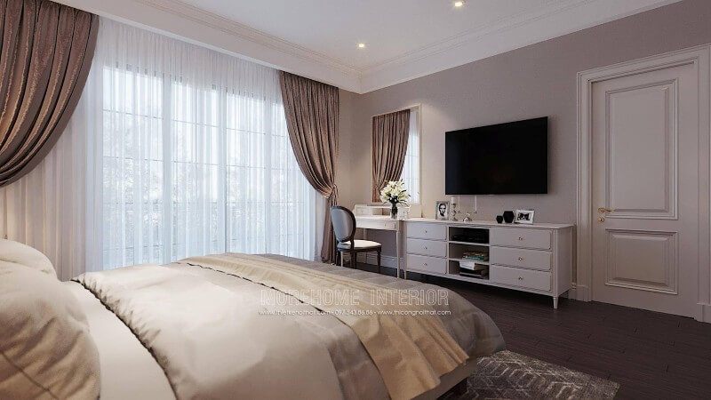 Sản phẩm kệ tivi phòng ngủ gỗ tự nhiên nhập khẩu đẹp