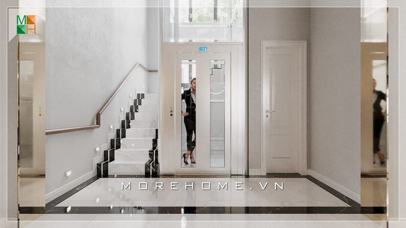 Gợi ý mẫu thiết kế nội thất hành lang cầu thang rất sang trọng và tiện nghi cho nhà phố, biệt thự và chung cư cao cấp.